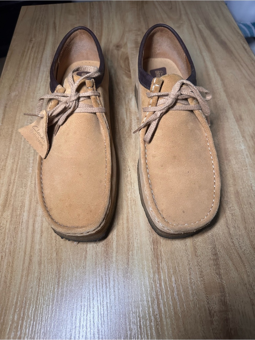 Clarks Men's Tan Suede Chukka Lace-Up Boots